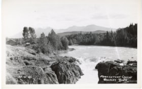 Moricetown Canyon, Bulkley River. (Images are provided for educational and research purposes only. Other use requires permission, please contact the Museum.) thumbnail