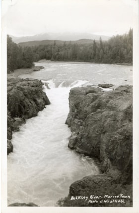 Bulkley River, Moricetown. (Images are provided for educational and research purposes only. Other use requires permission, please contact the Museum.) thumbnail