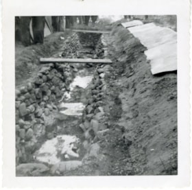 Barbecue pit at Telkwa, September 1951. (Images are provided for educational and research purposes only. Other use requires permission, please contact the Museum.) thumbnail