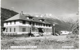 C.N.R. Station, Smithers, B.C.. (Images are provided for educational and research purposes only. Other use requires permission, please contact the Museum.) thumbnail