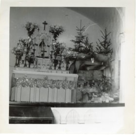 Christmas, Bulkley Valley District Hospital decorated chapel. (Images are provided for educational and research purposes only. Other use requires permission, please contact the Museum.) thumbnail