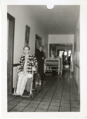 Bulkley Valley District Hospital, hallway. (Images are provided for educational and research purposes only. Other use requires permission, please contact the Museum.) thumbnail