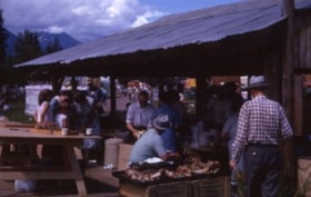 Barbeque at fairgrounds. (Images are provided for educational and research purposes only. Other use requires permission, please contact the Museum.) thumbnail
