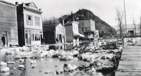 Flooded Telkwa street. (Images are provided for educational and research purposes only. Other use requires permission, please contact the Museum.) thumbnail