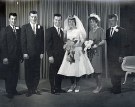 Dennis Logan and Rosemarie Walton wedding party. (Images are provided for educational and research purposes only. Other use requires permission, please contact the Museum.) thumbnail