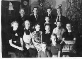 Anderson family Christmas photo. (Images are provided for educational and research purposes only. Other use requires permission, please contact the Museum.) thumbnail