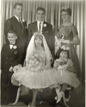 Bill Egan and Laverne Brietske wedding party. (Images are provided for educational and research purposes only. Other use requires permission, please contact the Museum.) thumbnail