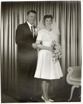 Lloyd Moore and Shirley Dohler on their wedding day. (Images are provided for educational and research purposes only. Other use requires permission, please contact the Museum.) thumbnail