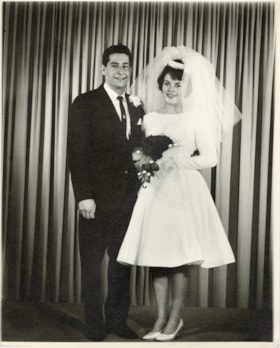 Jerry Bynuck and Margaret Green on their wedding day. (Images are provided for educational and research purposes only. Other use requires permission, please contact the Museum.) thumbnail