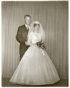 Judy Chapman and Arndt Erasmus on their wedding day. (Images are provided for educational and research purposes only. Other use requires permission, please contact the Museum.) thumbnail