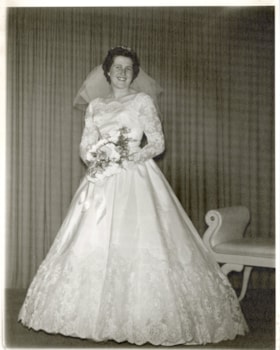 Helen Valk (Veerbeek) on her wedding day. (Images are provided for educational and research purposes only. Other use requires permission, please contact the Museum.) thumbnail