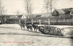 Hazelton's winter mail arriving. (Images are provided for educational and research purposes only. Other use requires permission, please contact the Museum.) thumbnail