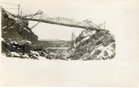 Indian bridge, Bulkley River. (Images are provided for educational and research purposes only. Other use requires permission, please contact the Museum.) thumbnail