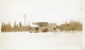 Hoskins Service Station in the winter. (Images are provided for educational and research purposes only. Other use requires permission, please contact the Museum.) thumbnail