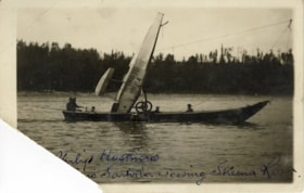 Crossing Skeena River. (Images are provided for educational and research purposes only. Other use requires permission, please contact the Museum.) thumbnail