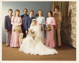 Bridal party at Walmsley-Love wedding. (Images are provided for educational and research purposes only. Other use requires permission, please contact the Museum.) thumbnail