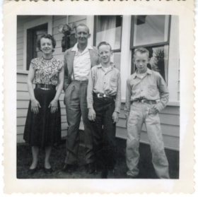 Eva and Carl Anderson with sons Roy and Peter. (Images are provided for educational and research purposes only. Other use requires permission, please contact the Museum.) thumbnail