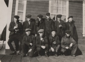 Group of men. (Images are provided for educational and research purposes only. Other use requires permission, please contact the Museum.) thumbnail