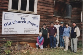 Old Church renovation team. (Images are provided for educational and research purposes only. Other use requires permission, please contact the Museum.) thumbnail