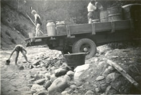 Fetching water at Driftwood Creek. (Images are provided for educational and research purposes only. Other use requires permission, please contact the Museum.) thumbnail