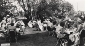 Garden party across from the Roi. (Images are provided for educational and research purposes only. Other use requires permission, please contact the Museum.) thumbnail