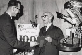 James Ernest Kirby at his 100th birthday. (Images are provided for educational and research purposes only. Other use requires permission, please contact the Museum.) thumbnail