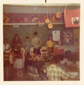 Lake Kathlyn School students playing musical instruments. (Images are provided for educational and research purposes only. Other use requires permission, please contact the Museum.) thumbnail