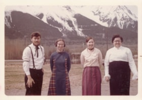 Lake Kathlyn Elementary School teachers in pioneer clothes. (Images are provided for educational and research purposes only. Other use requires permission, please contact the Museum.) thumbnail