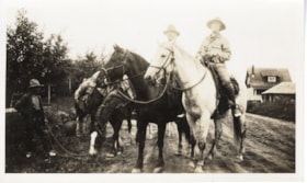 Donald and Mary Simpson on horseback. (Images are provided for educational and research purposes only. Other use requires permission, please contact the Museum.) thumbnail