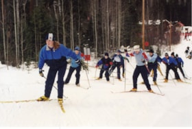 BV Cross Country Skiers preparing for race. (Images are provided for educational and research purposes only. Other use requires permission, please contact the Museum.) thumbnail