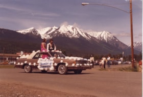 Chamber of Commerce float at Smithers' 60th Anniversary Parade. (Images are provided for educational and research purposes only. Other use requires permission, please contact the Museum.) thumbnail