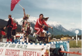 Hospital float at Smithers' 60th Anniversary Parade. (Images are provided for educational and research purposes only. Other use requires permission, please contact the Museum.) thumbnail