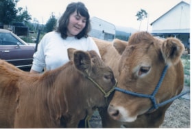 Girl with two cows. (Images are provided for educational and research purposes only. Other use requires permission, please contact the Museum.) thumbnail