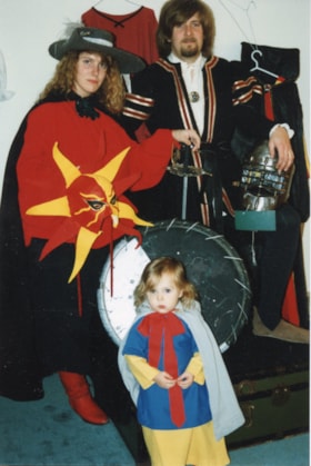 Barbara Litzenberger and family in costumes. (Images are provided for educational and research purposes only. Other use requires permission, please contact the Museum.) thumbnail