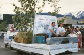 '45 years of flying' float in 75th Homecoming parade. (Images are provided for educational and research purposes only. Other use requires permission, please contact the Museum.) thumbnail