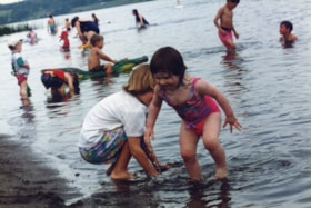 Kids playing in Tyhee Lake. (Images are provided for educational and research purposes only. Other use requires permission, please contact the Museum.) thumbnail