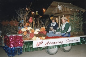 Apex Cleaning float in Winterfest Parade. (Images are provided for educational and research purposes only. Other use requires permission, please contact the Museum.) thumbnail