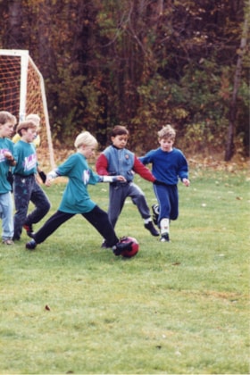 Kids playing in the Muheim Soccer Tournament. (Images are provided for educational and research purposes only. Other use requires permission, please contact the Museum.) thumbnail