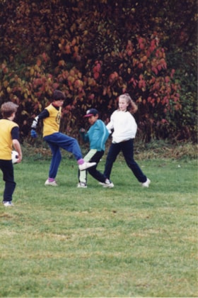 Kids playing in the Muheim Soccer Tournament. (Images are provided for educational and research purposes only. Other use requires permission, please contact the Museum.) thumbnail
