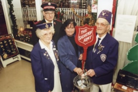Kick-off of the Salvation Army Kettle Drive. (Images are provided for educational and research purposes only. Other use requires permission, please contact the Museum.) thumbnail