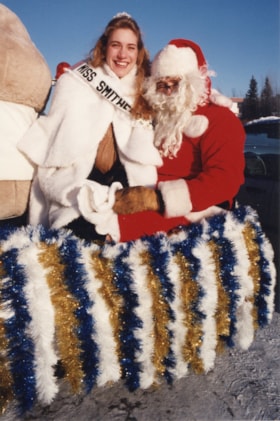 Miss Smithers with Santa Claus. (Images are provided for educational and research purposes only. Other use requires permission, please contact the Museum.) thumbnail
