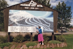 Hudson Bay Mountain sign. (Images are provided for educational and research purposes only. Other use requires permission, please contact the Museum.) thumbnail
