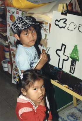 Kids at St. Joseph's art program. (Images are provided for educational and research purposes only. Other use requires permission, please contact the Museum.) thumbnail