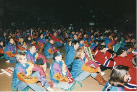 Crowd seated at BC Winter Games opening night. (Images are provided for educational and research purposes only. Other use requires permission, please contact the Museum.) thumbnail