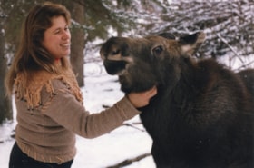Angelika Langen with 'Herbie'. (Images are provided for educational and research purposes only. Other use requires permission, please contact the Museum.) thumbnail