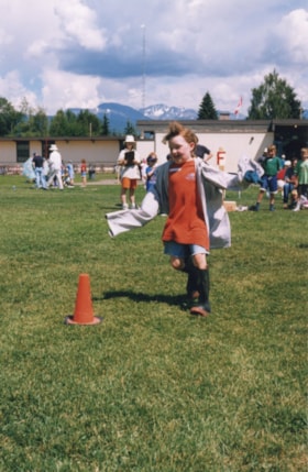 Rubber boot race at Muheim Sports Day. (Images are provided for educational and research purposes only. Other use requires permission, please contact the Museum.) thumbnail