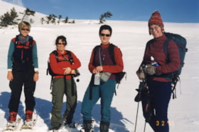 Women in Motion snowshoeing at Crater Lake. (Images are provided for educational and research purposes only. Other use requires permission, please contact the Museum.) thumbnail