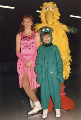 Figure skaters dressed for ice carnival. (Images are provided for educational and research purposes only. Other use requires permission, please contact the Museum.) thumbnail