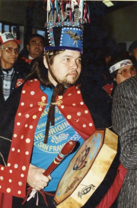 [Adam Gagnon] at Gitksan-Witsuwit'en conference following McEachern decision. (Images are provided for educational and research purposes only. Other use requires permission, please contact the Museum.) thumbnail