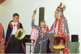 Alfred Joseph, Johnny David, and Roy Morris at opening of Friendship Centre hall. (Images are provided for educational and research purposes only. Other use requires permission, please contact the Museum.) thumbnail